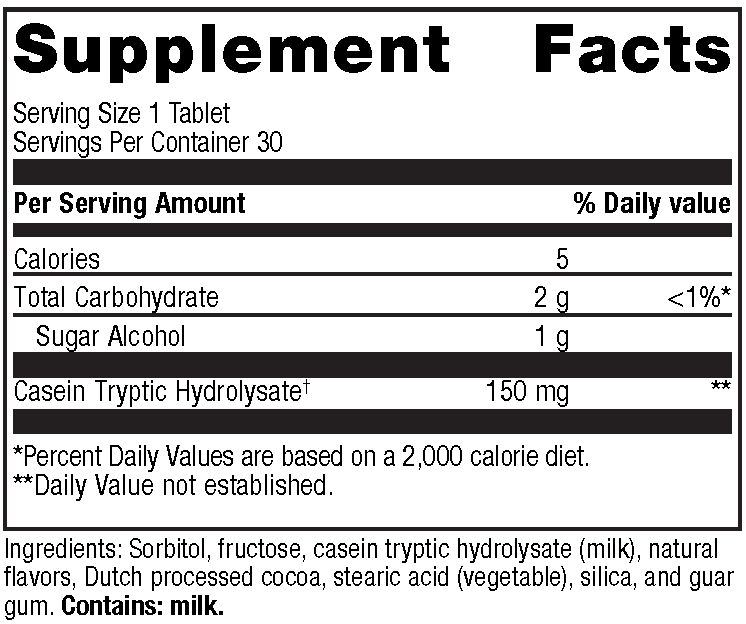 Calm 2 Supplement Facts