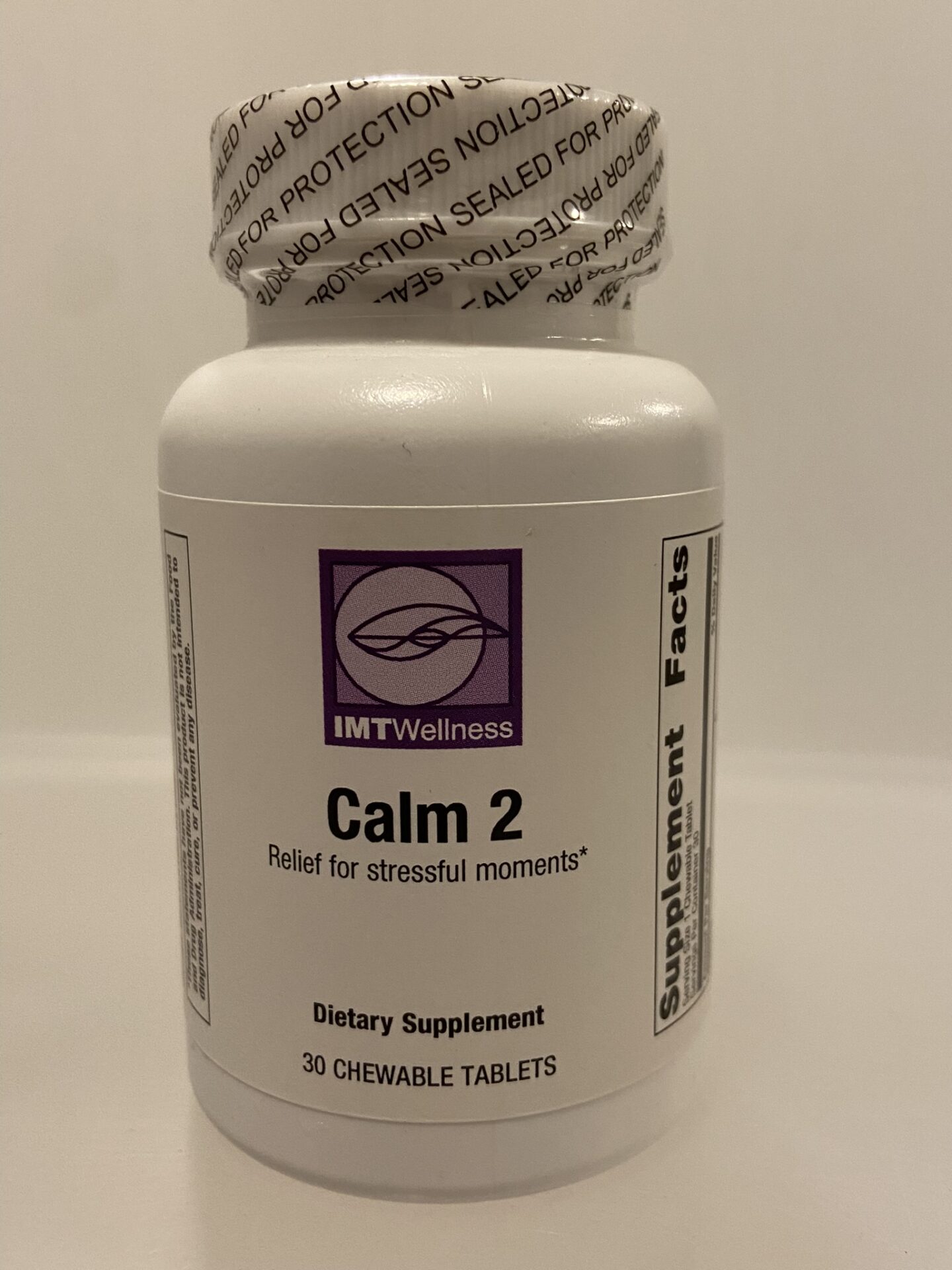 Calm supplement frontal view
